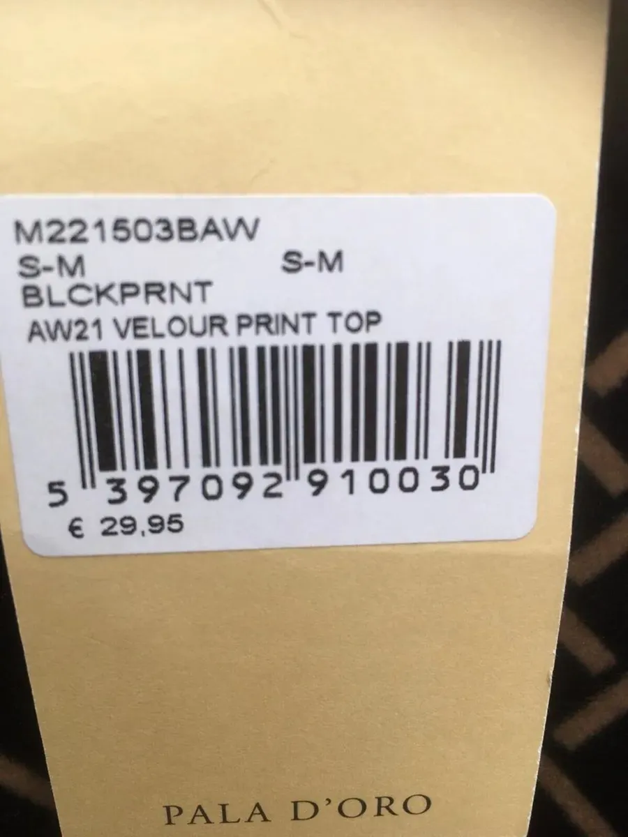 Brand New With Tags Pala D'Oro Ladies Top Size S-M - Image 2