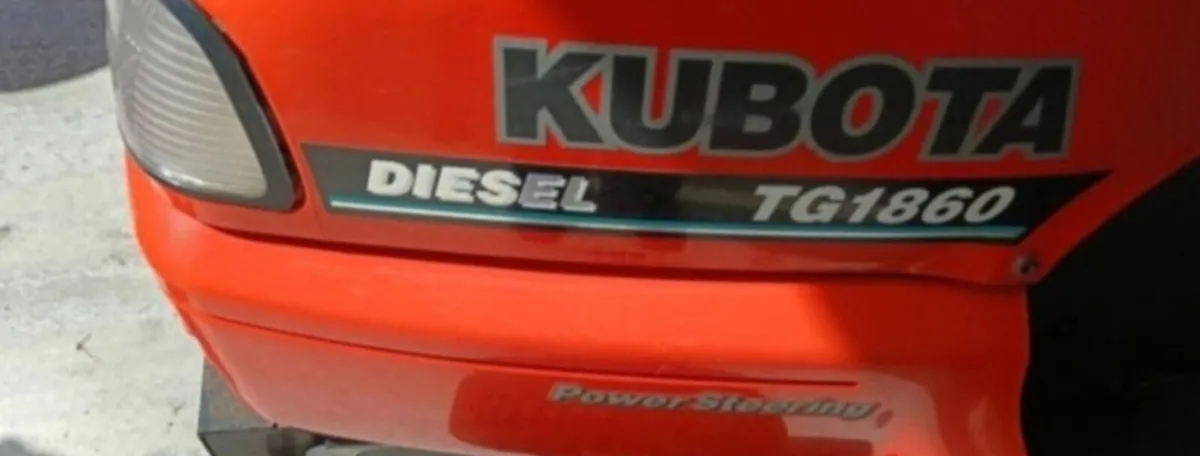 Kubota Ride On Mower - Image 1