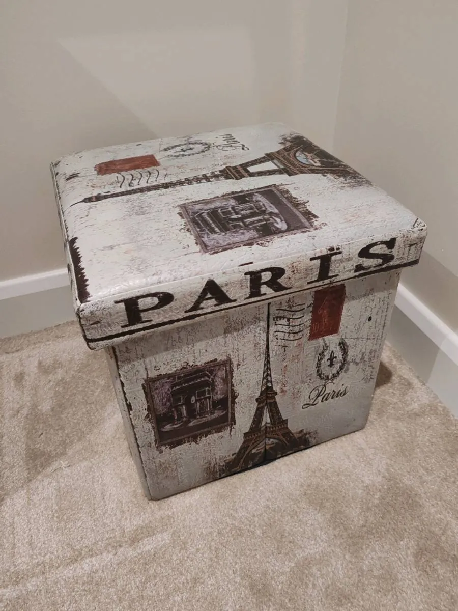 Foot stool with storage - Image 1