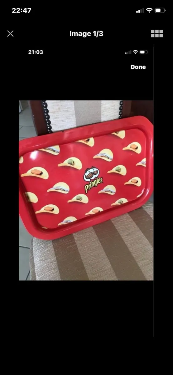 Rare Pringles Metal Tray - Image 1