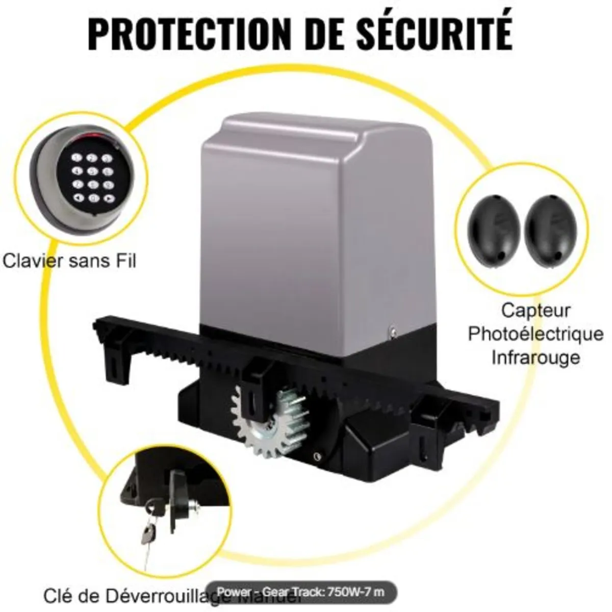 Sliding Gate Opener, 1800 KG 7 m,Automatic Sliding - Image 4