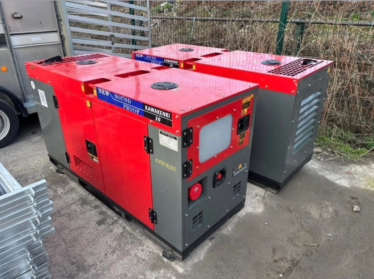 2 x Generators 30kva - FOR ONLINE AUCTION  - VIDEO - Image 1