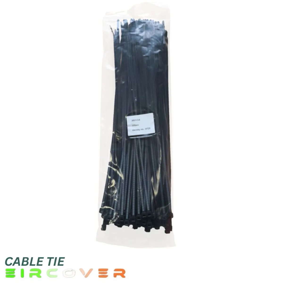 Black Cable Ties - 30cm/100pk - Image 2