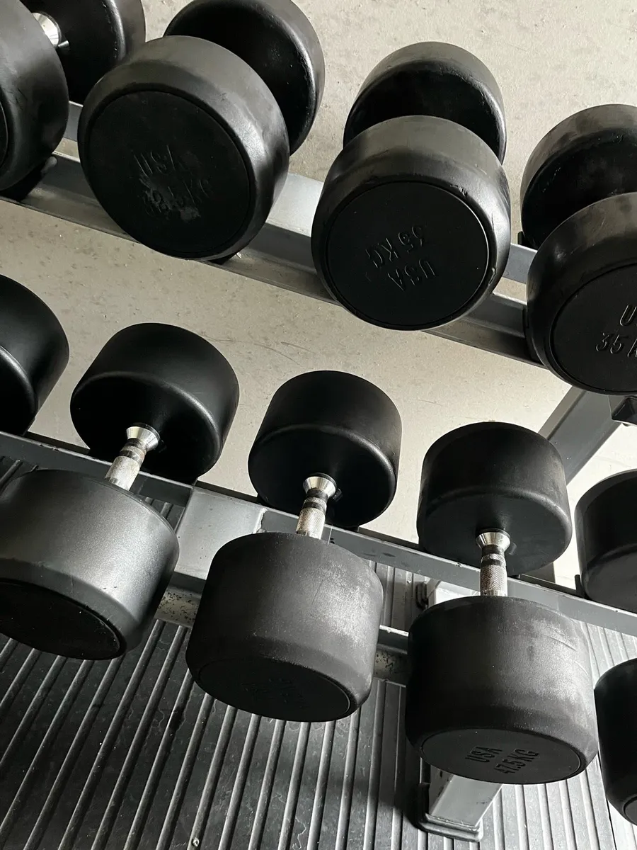 30kg-50kg heavy round rubber dumbbells 720kg - Image 4