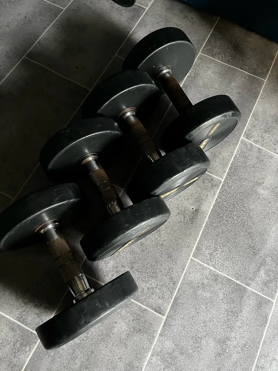 2x10kg ,2x12.5kg dumbbells - Image 3