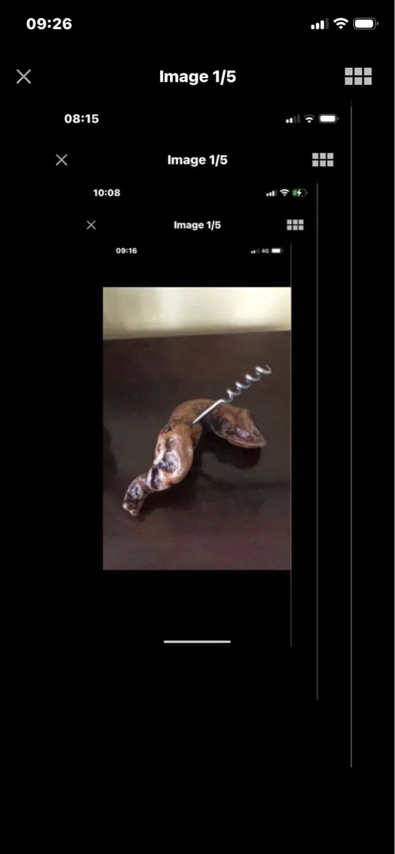 Vintage Twisted Timber Corkscrew - Image 1