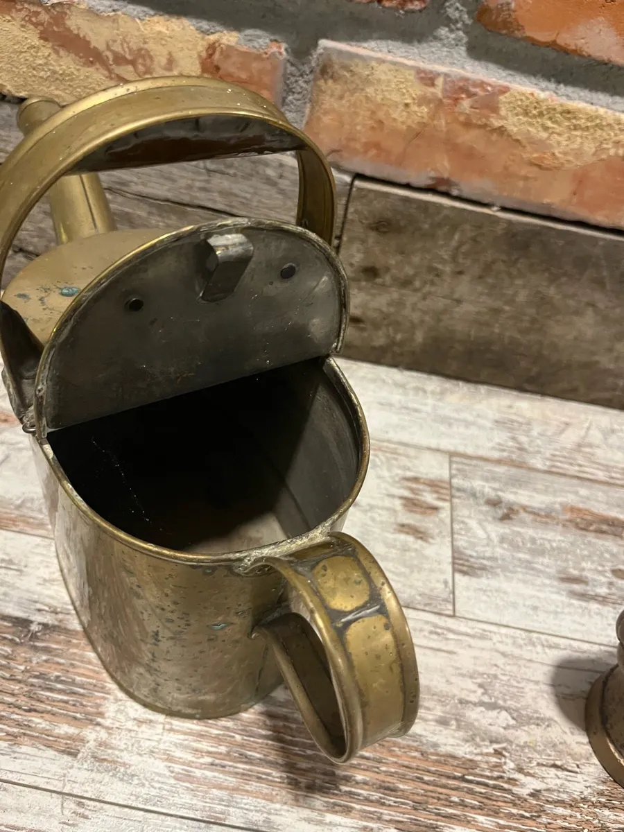 Vintage brass can - Image 3