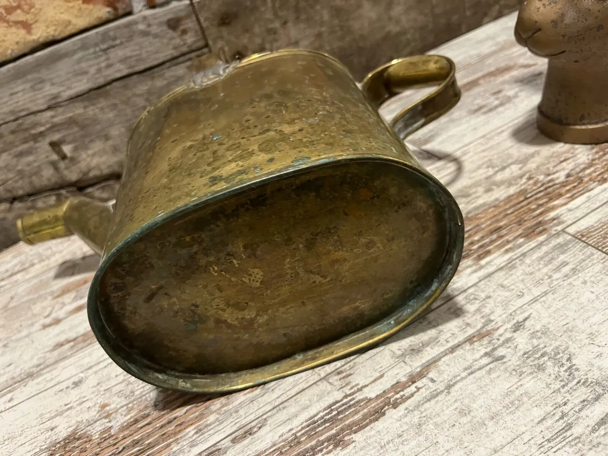 Vintage brass can - Image 4