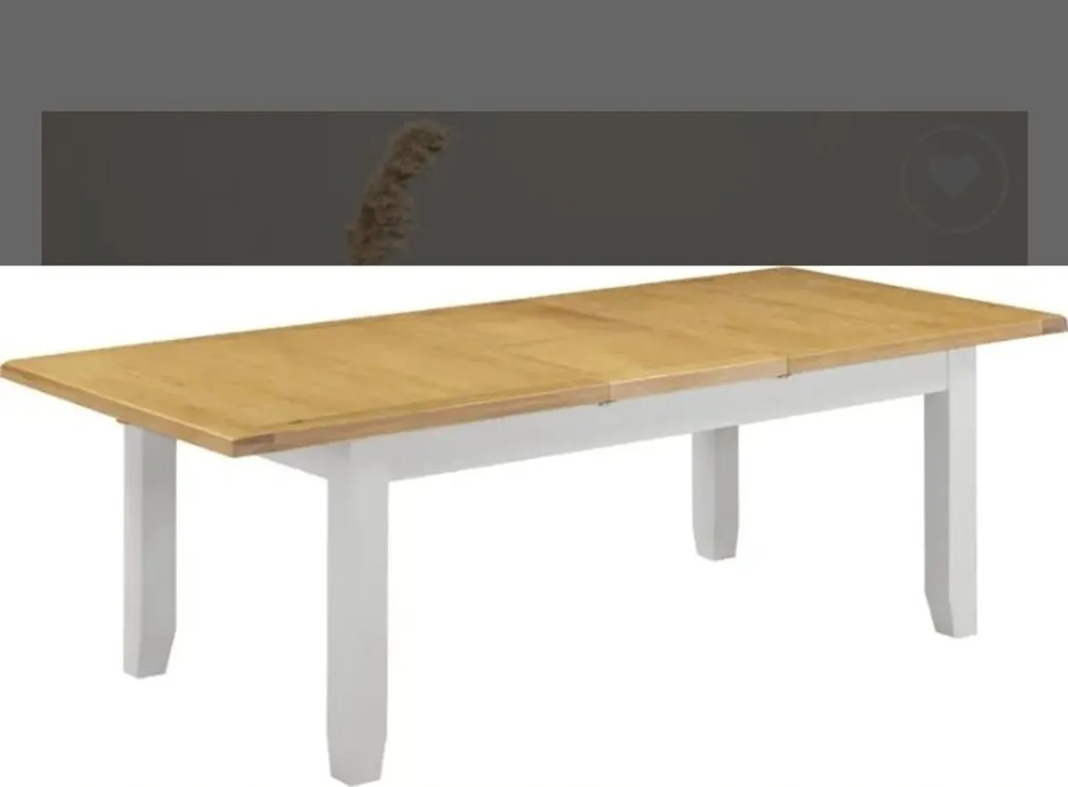 Windsor Large Extending Dining Table Pebble Grey - Image 2