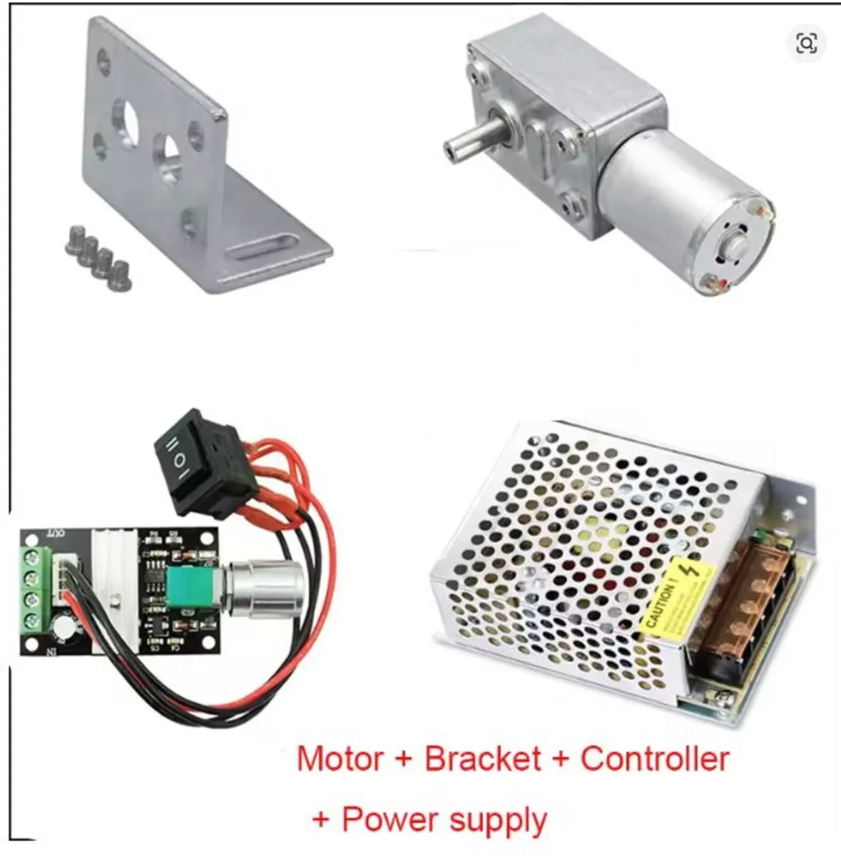 Metal Gear Worm Gear Motor - Image 2