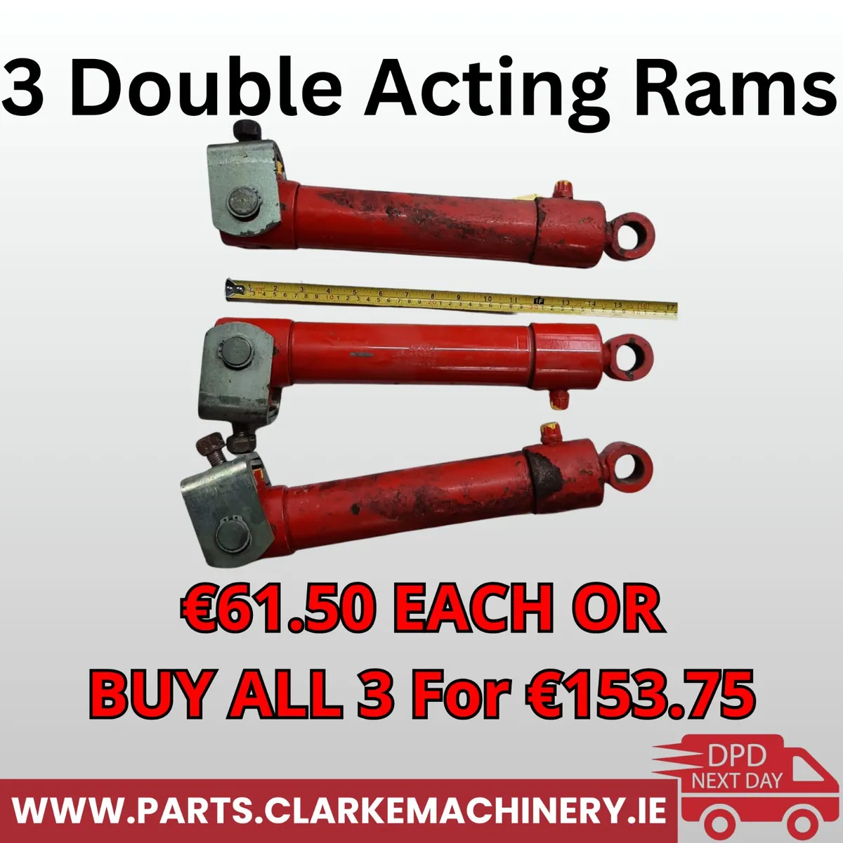 3 Double Acting Rams
