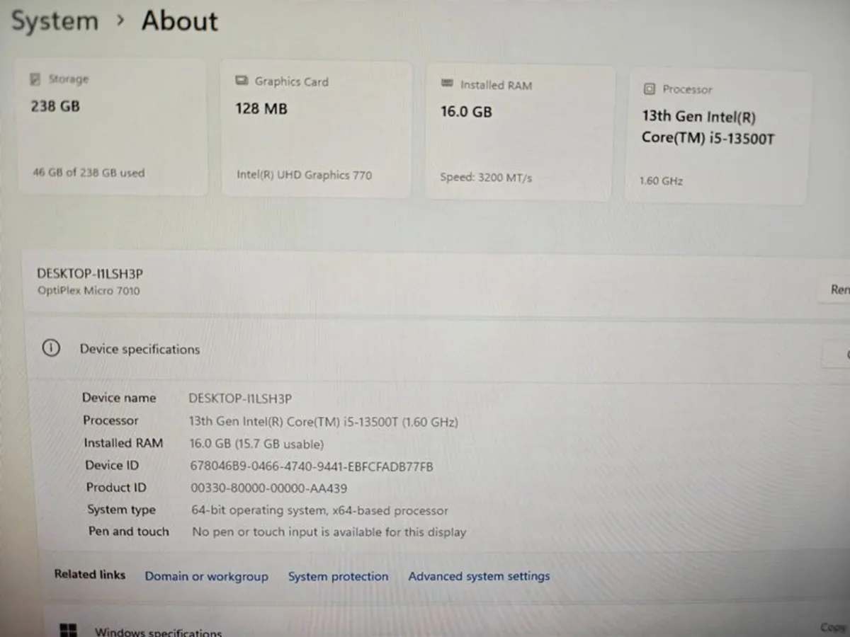 Dell Optiplex Micro 7010 PC | i5 (13th gen) | 16GB - Image 3