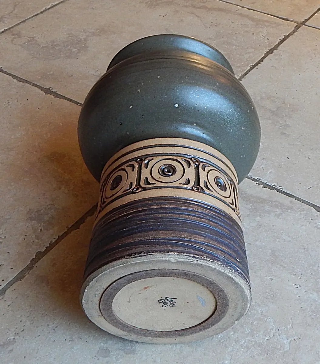 Large Studio Pottery Vase by Jersey Pottery - Image 3