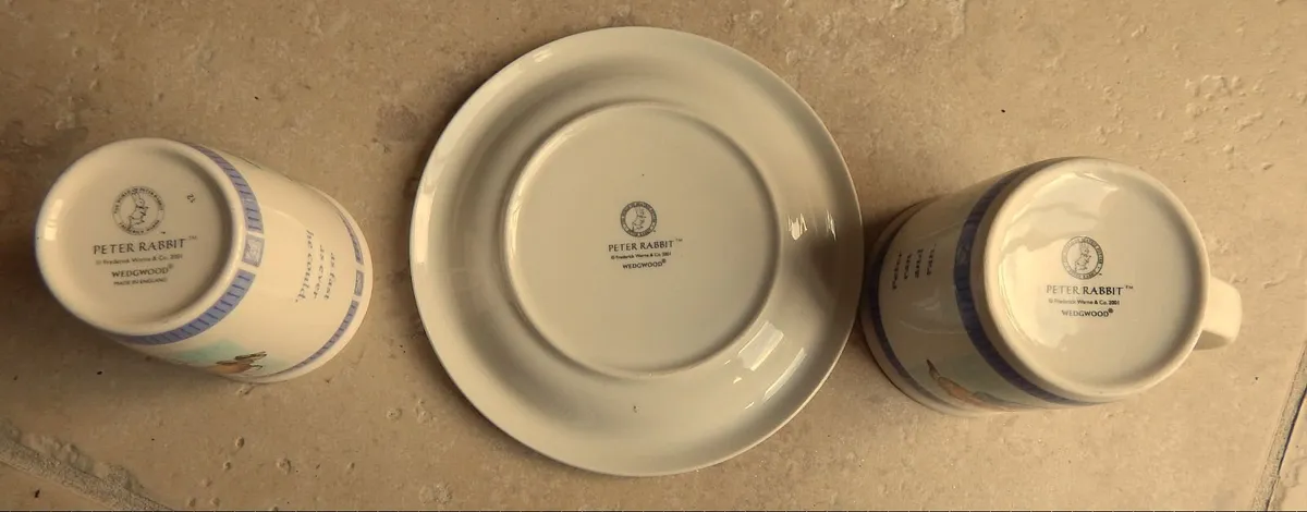 3 Vintage Wedgwood Peter Rabbit Pieces c2001 - Image 3