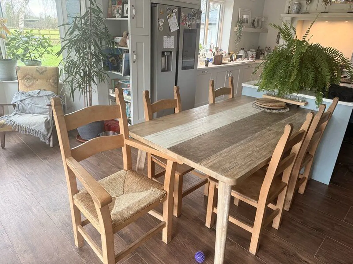 Solid wood dining chairs - Image 2