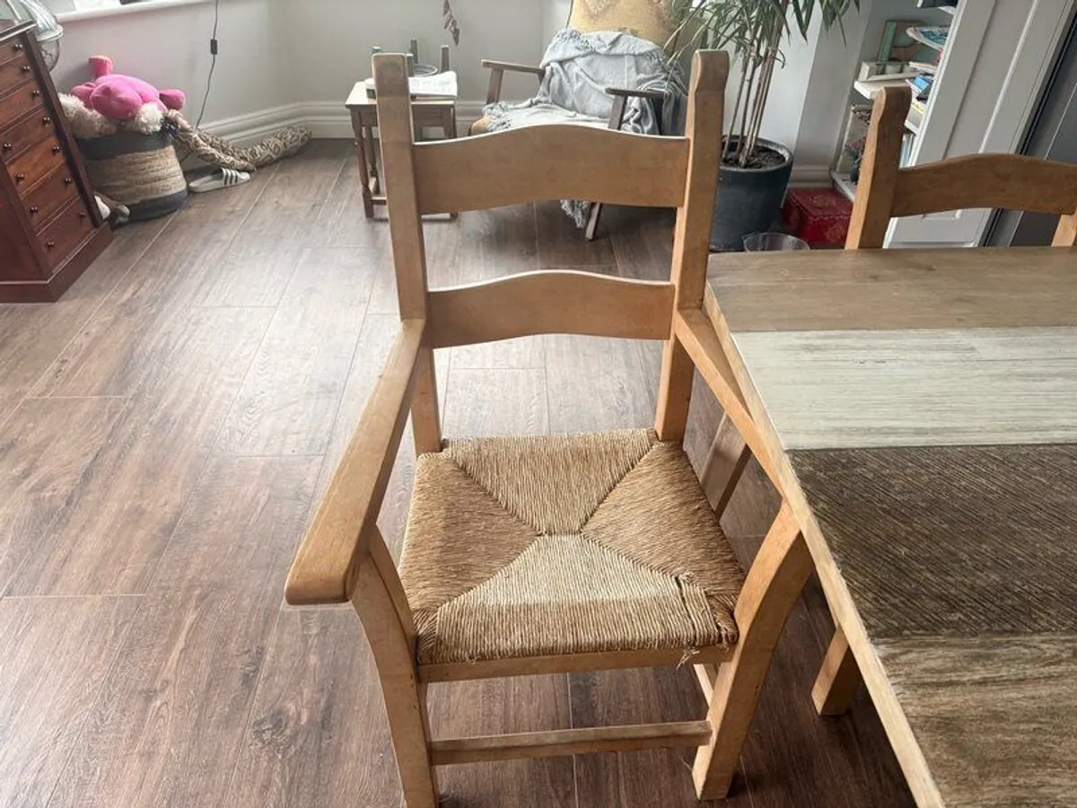 Solid wood dining chairs - Image 4