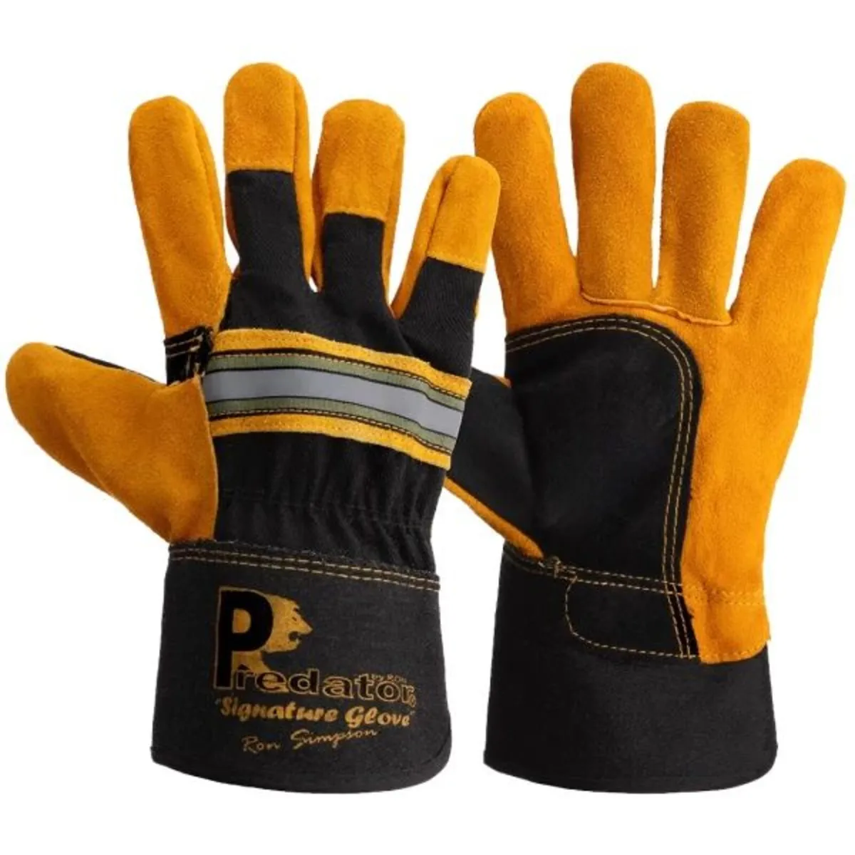 Predator Signature "Double Palm" Tiger Rigger Glov - Image 1
