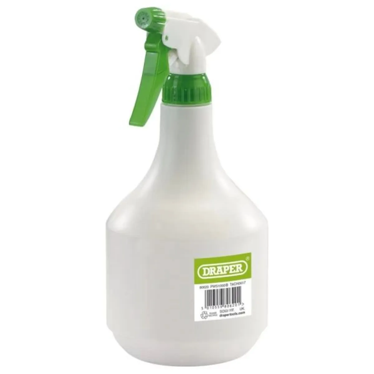Draper Plastic Spray Bottle, 1000ml (80620)