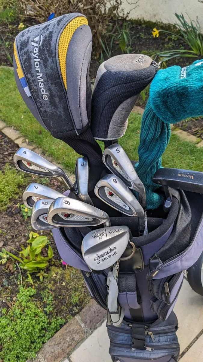Full Set Golf Clubs, Golf Bag and Trolley - Image 1