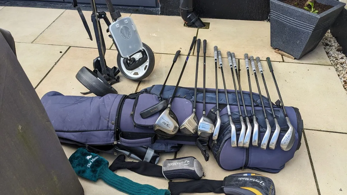 Full Set Golf Clubs, Golf Bag and Trolley - Image 2