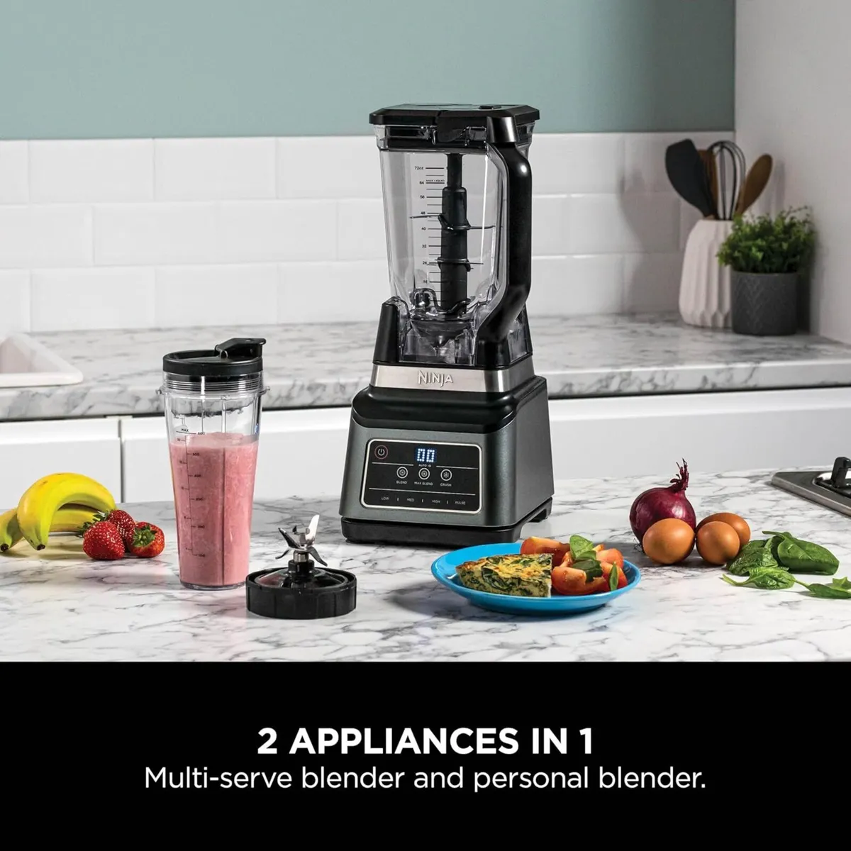 2-in-1 Blender with 3 Automatic Programs Blend - Image 2