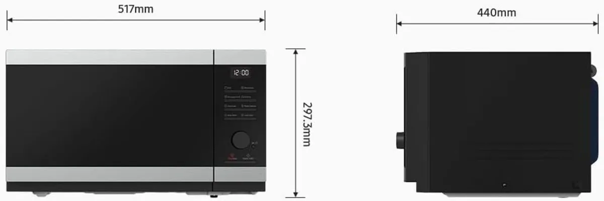 Solo Microwave 1000W Capacity: 32 Litre Type G - Image 3