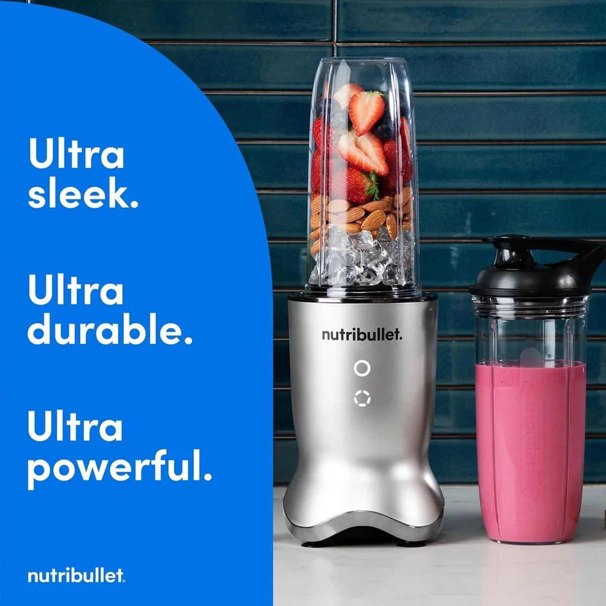 Ultra 1200W Personal Blender Silver - With Rapid - Image 3