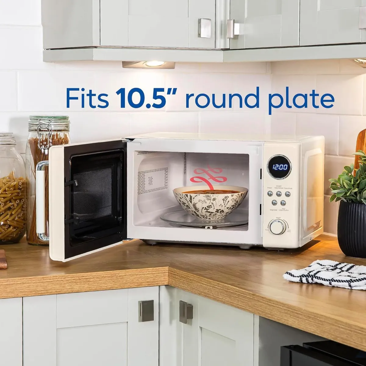 RHM2044C Retro 20 Litre Cream Digital Microwave - Image 4