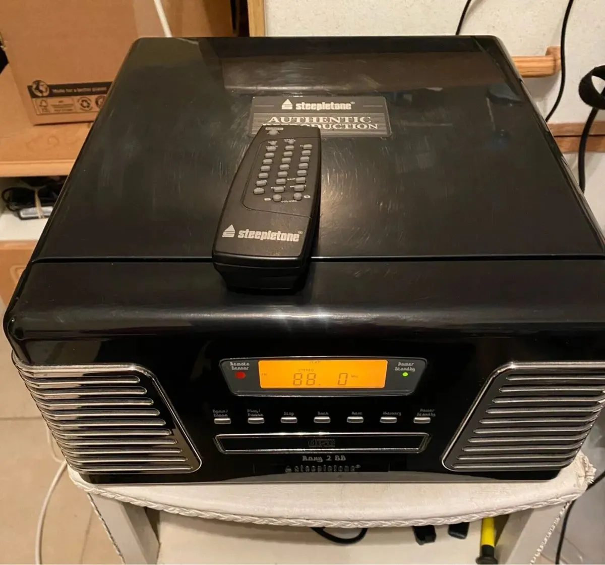 Steepletone Stereo System Record Player, CD, Radio - Image 1