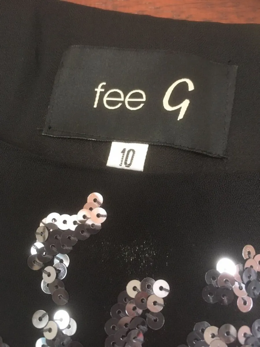 Designer Fee G Dress, Size 10, Black - Image 4