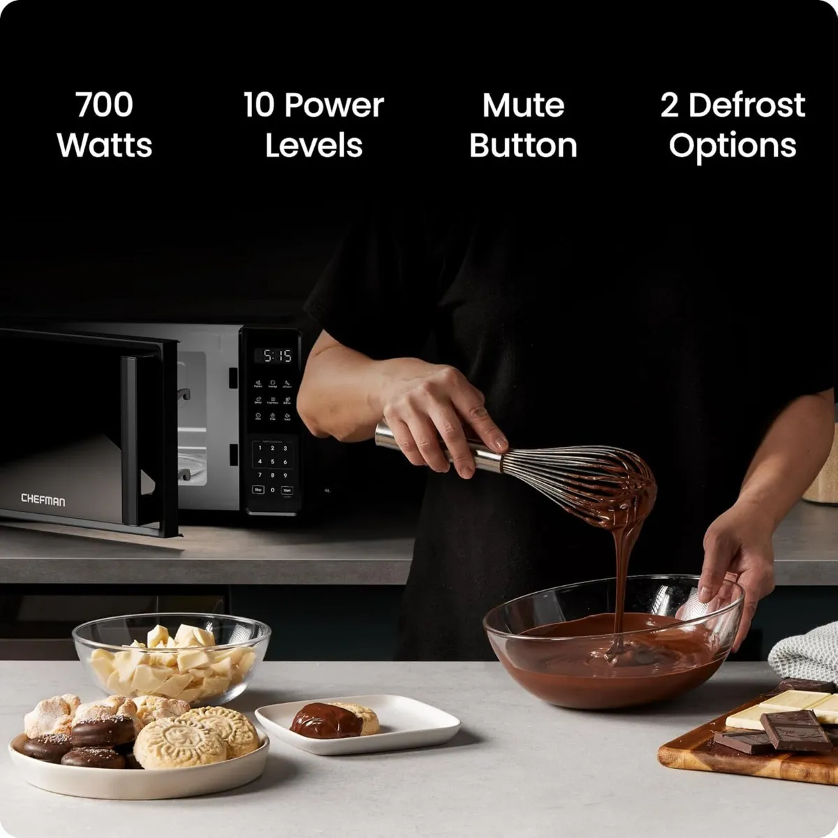 Countertop Microwave Oven 20L 700 Watts with 10 - Image 2