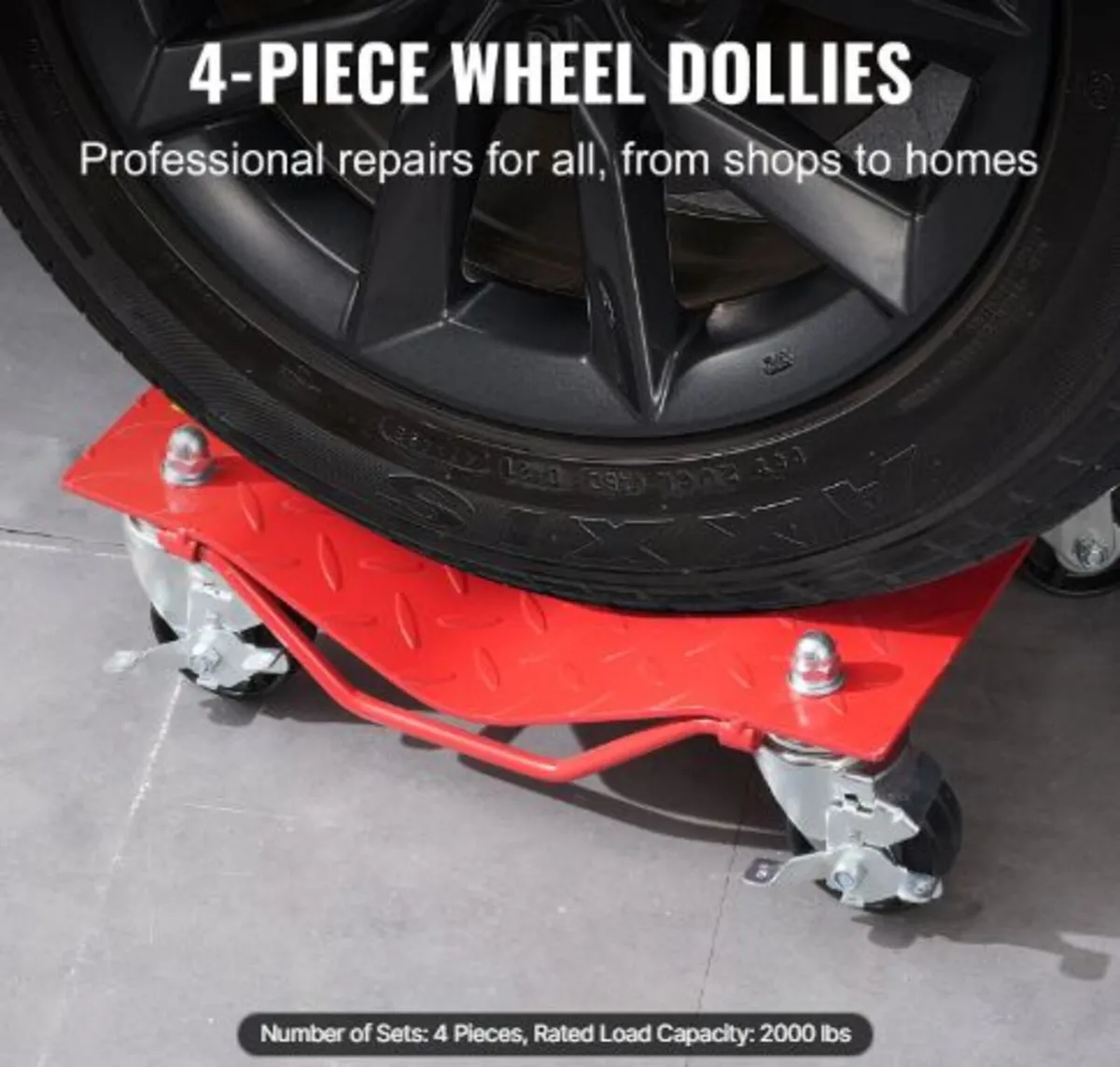 Wheel Dolly, 8000 lbs Capacity Heavy-Duty Steel - Image 2