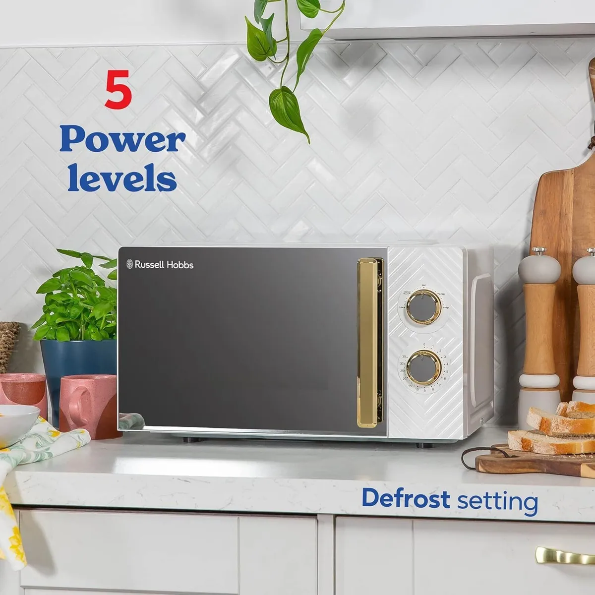 17 Litre 700W White Solo Manual Microwave With - Image 4