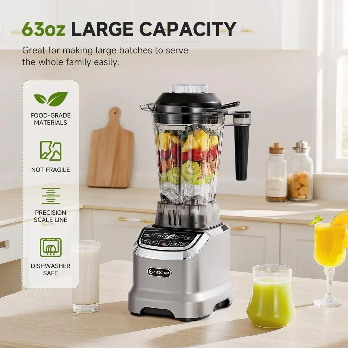 Blender Smoothie Maker with Two Ways 1800W - Image 4