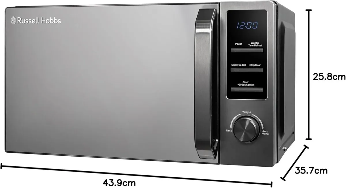 20 Litre 800W Dark Steel Digital Microwave with 8 - Image 3