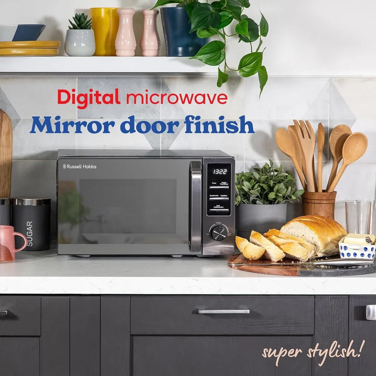 20 Litre 800W Dark Steel Digital Microwave with 8 - Image 4