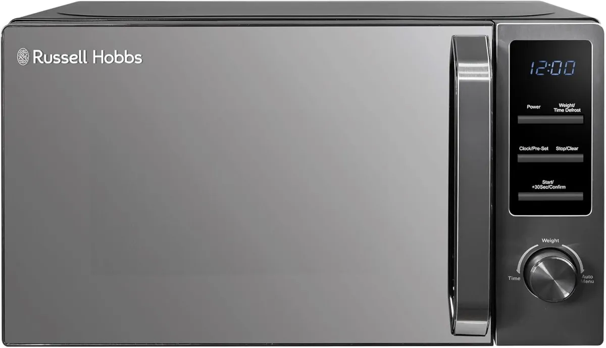 20 Litre 800W Dark Steel Digital Microwave with 8 - Image 1