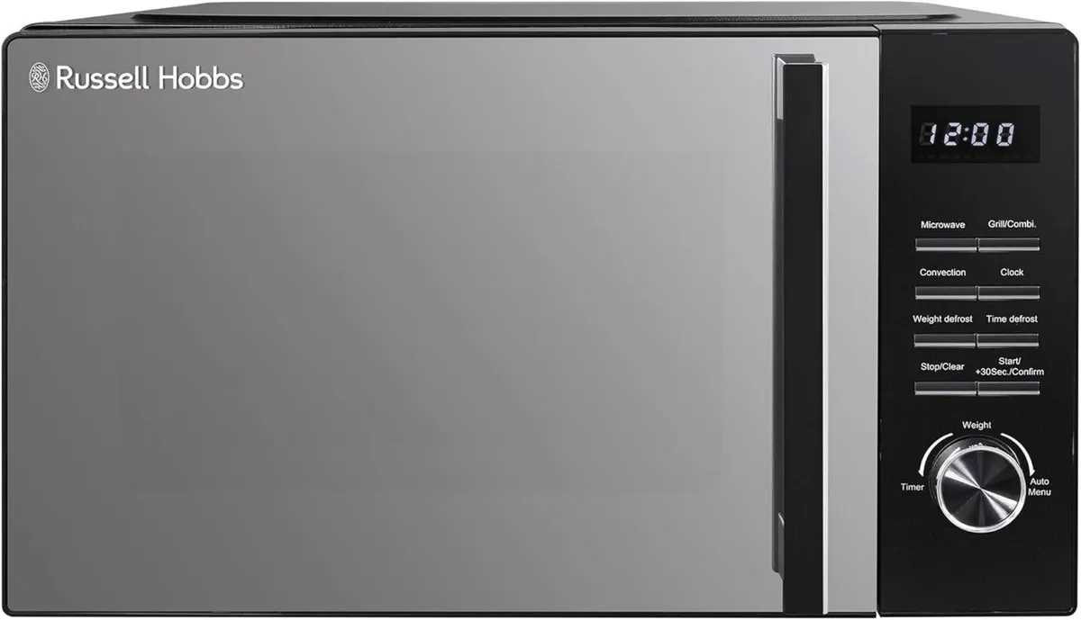 Black Microwave 23 Litre 900W 3-in-1 1000W Grill - Image 1