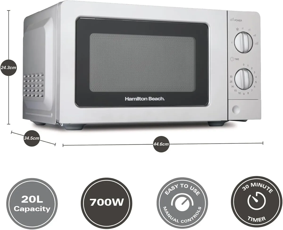 Microwave 20L 700W Standard Manual Controls 6 - Image 3