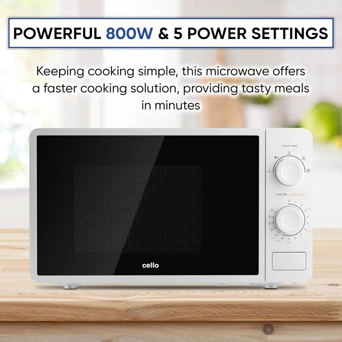 800W Microwave Oven with 20 Litre Capacity 5 - Image 4