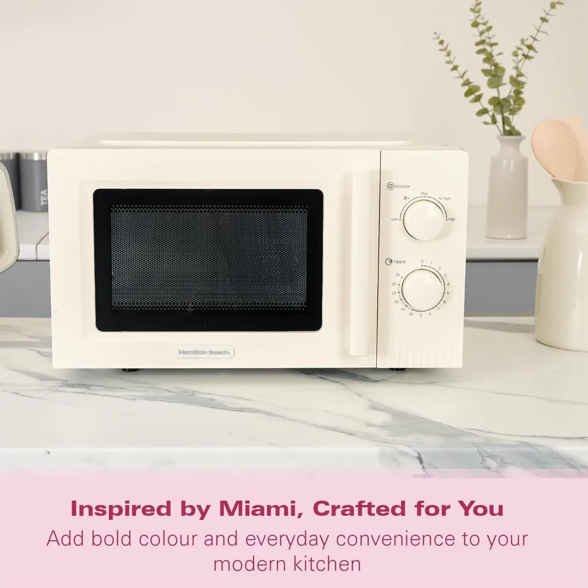 Microwave 20L Miami 800W Manual Dial Controls - Image 4