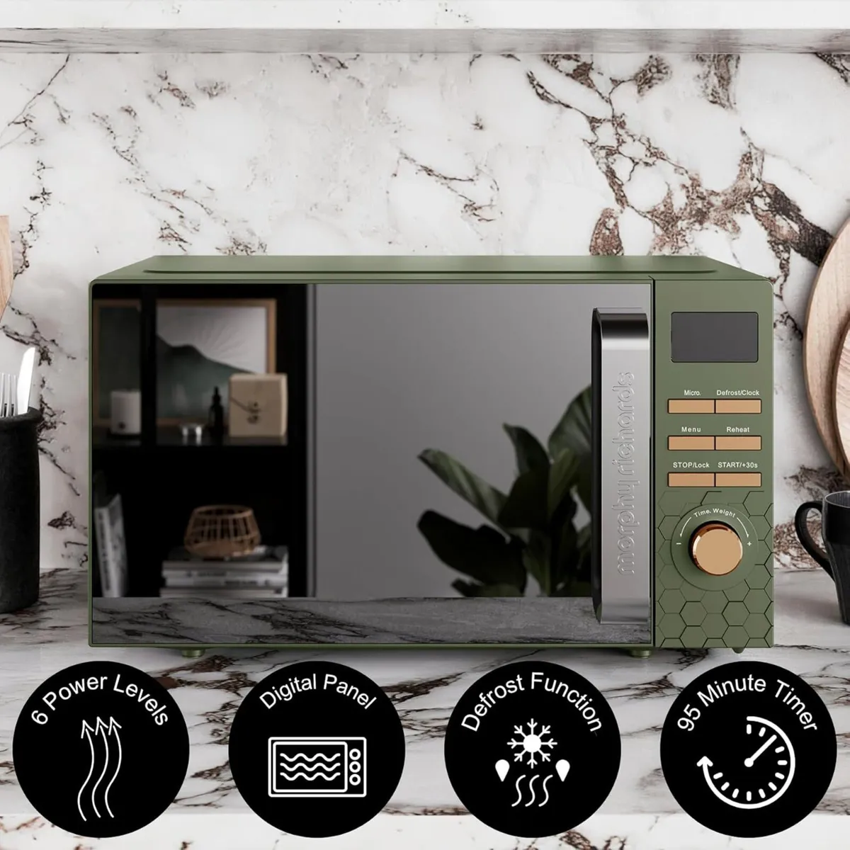 Cassini Digital Glass Microwave 20L Capacity 6 - Image 3