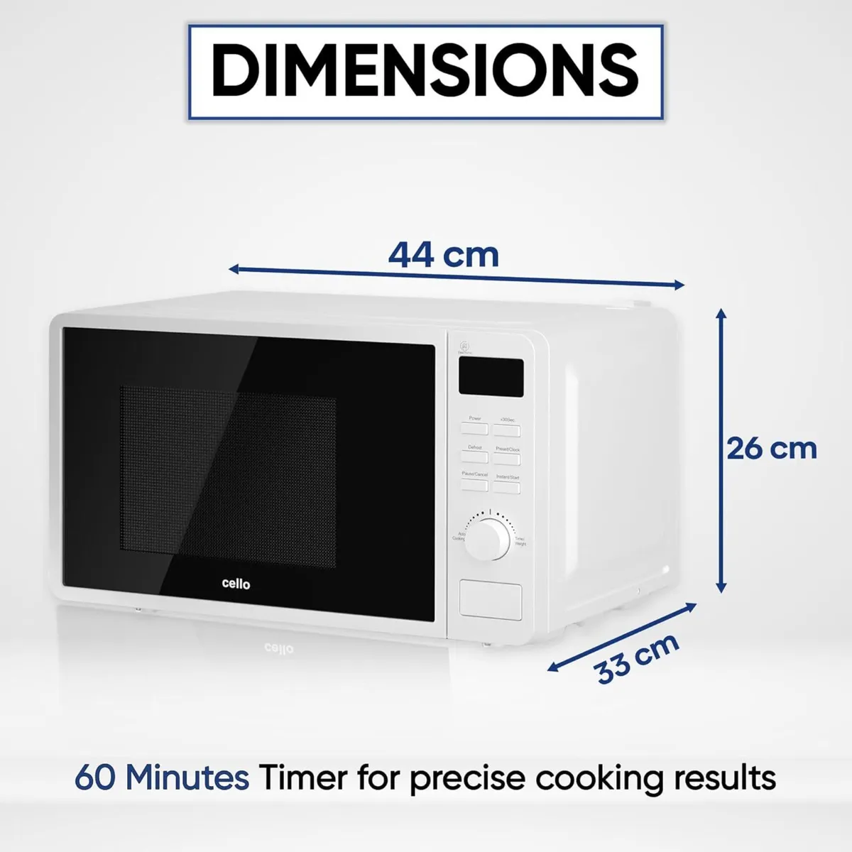 Digital 800W Freestanding Microwave 20 Litre - Image 2