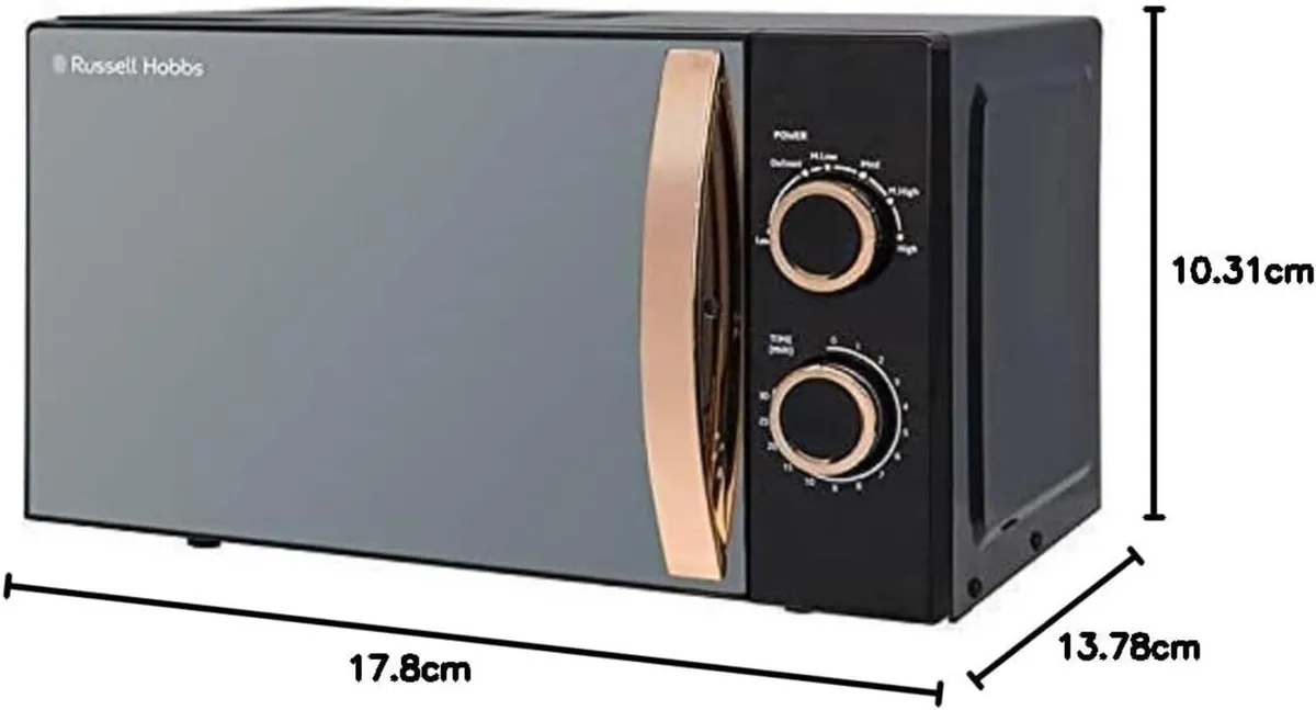 RHM1727RG 17 Litre 700 W Rose Gold Solo Microwave - Image 2