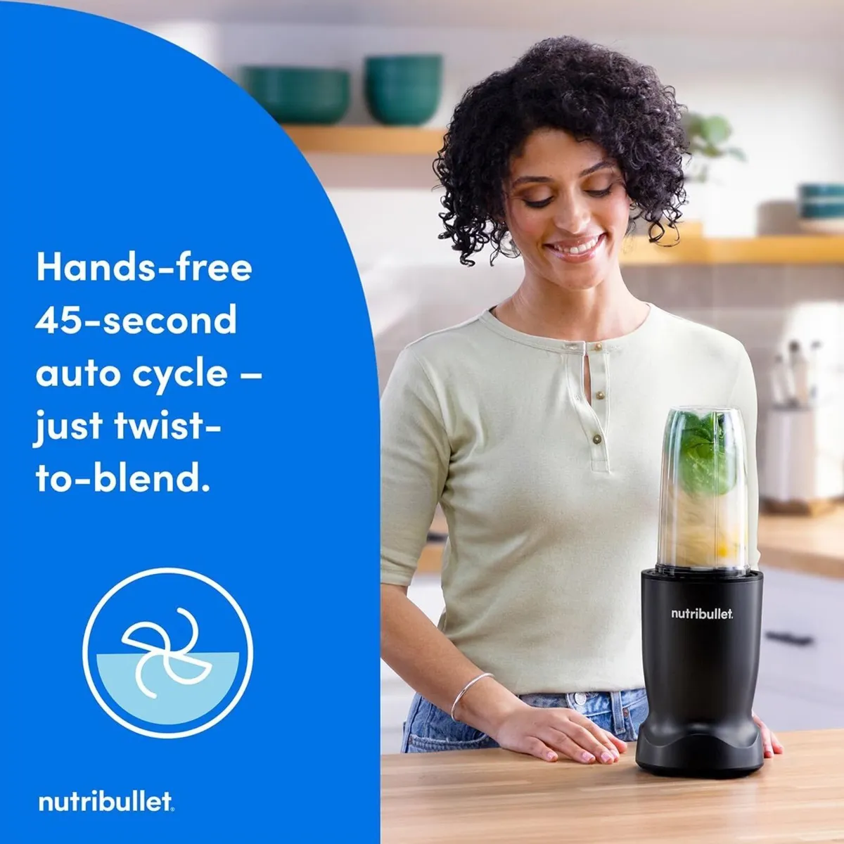 Turbo Blender in Black - Powerful 1000W Motor - Image 4