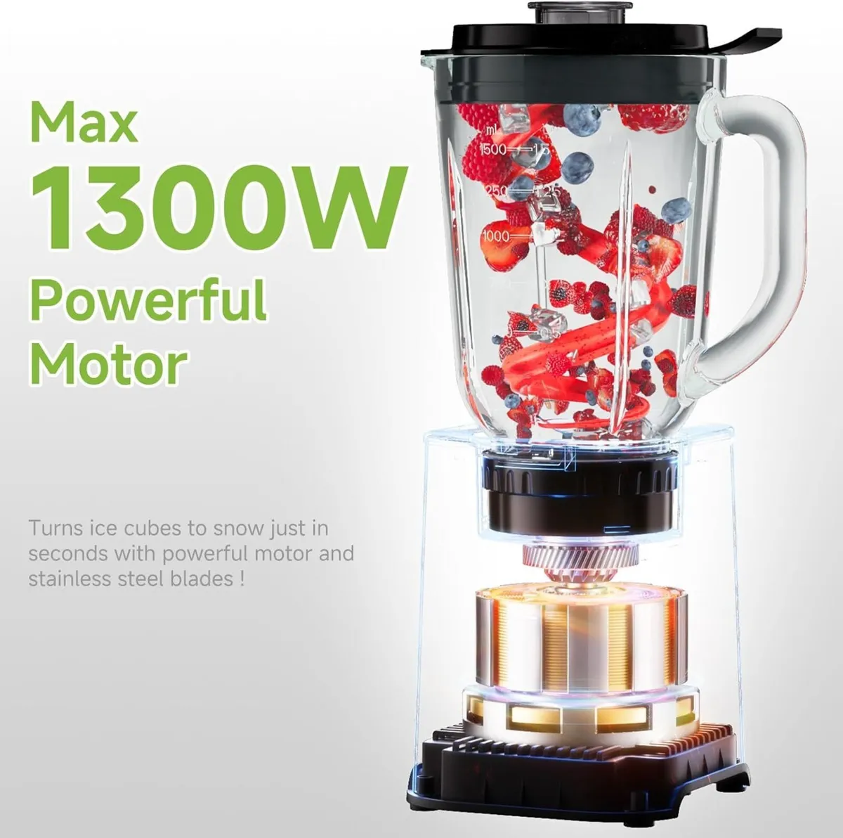 3 in 1 Smoothie Blender and Food Processor - Image 3