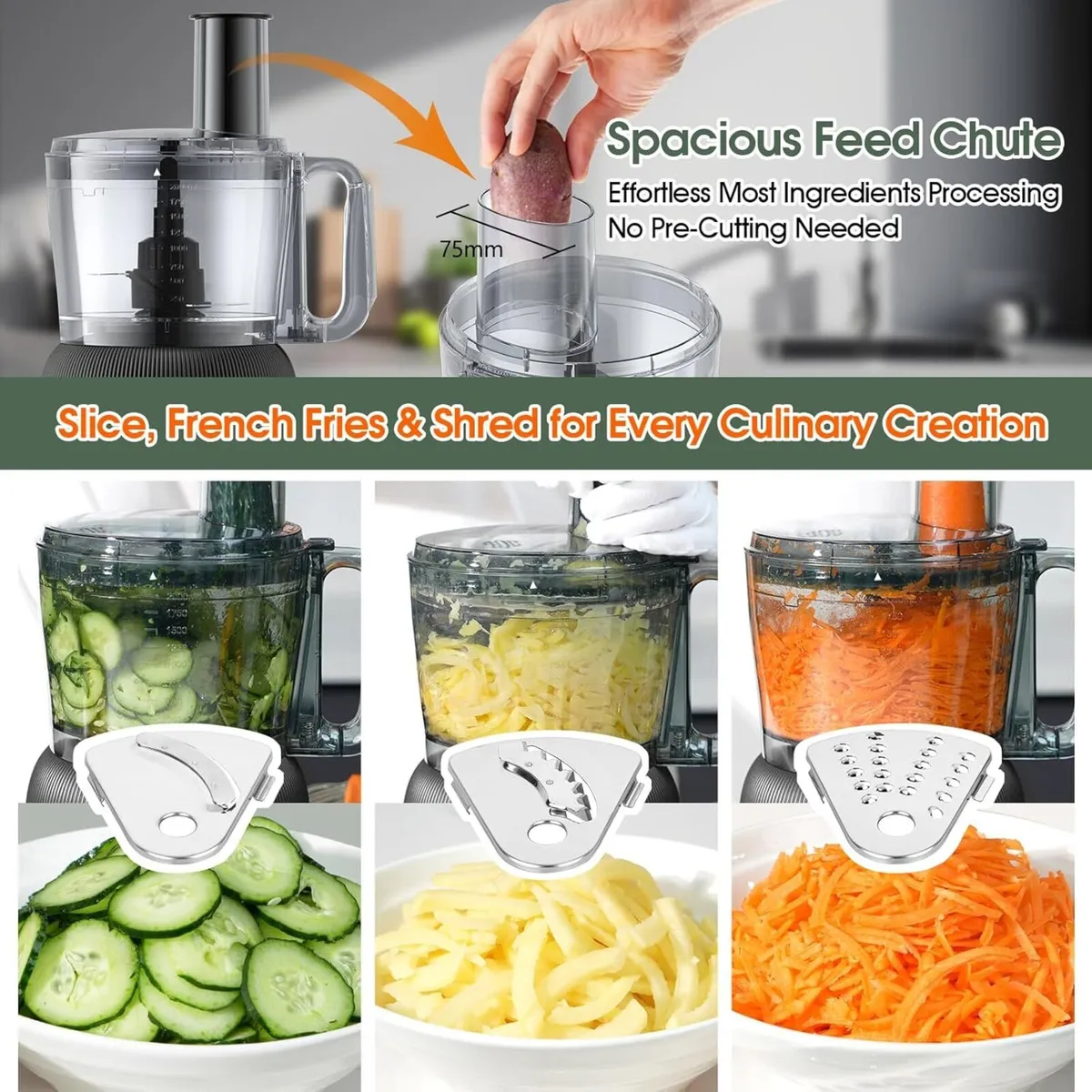 1500W Food Processor and Blender Combo 2.5L - Image 3