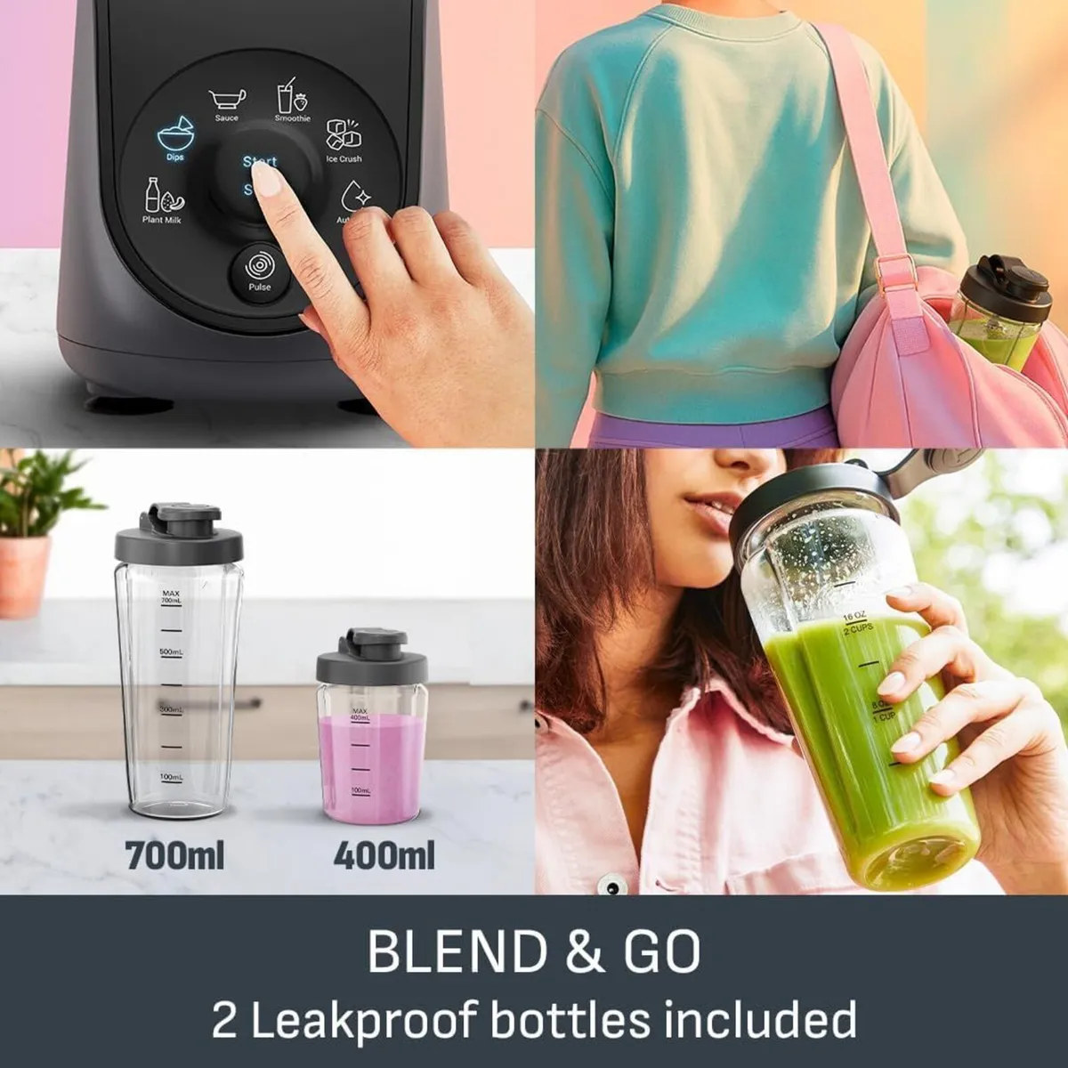 Blend Up One Mini Blender 800W Powerful Motor 4 - Image 3