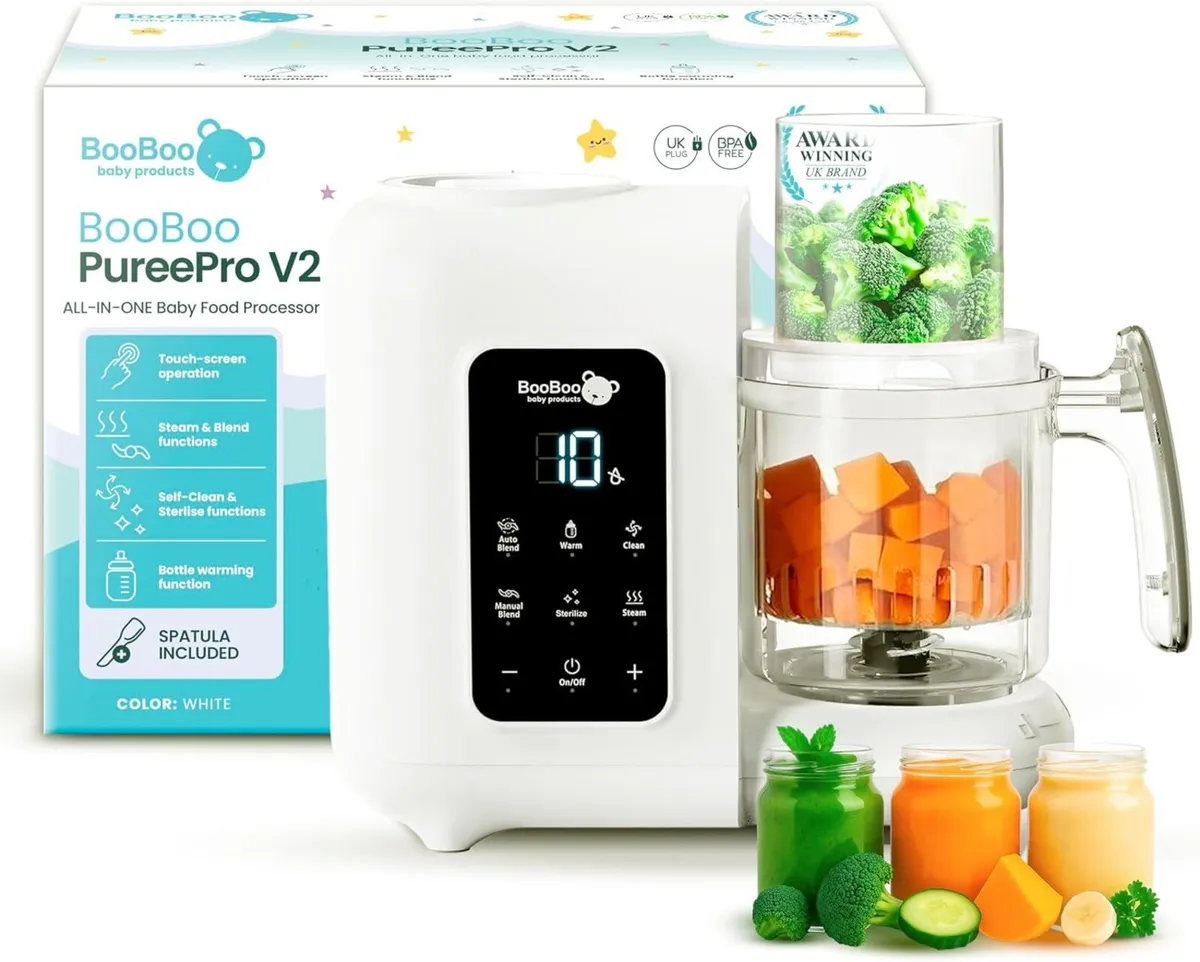 BooBoo PuréePro® 5 in 1 Baby Food Maker Multifunct - Image 1