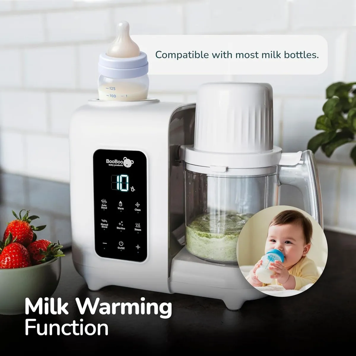 BooBoo PuréePro® 5 in 1 Baby Food Maker Multifunct - Image 4